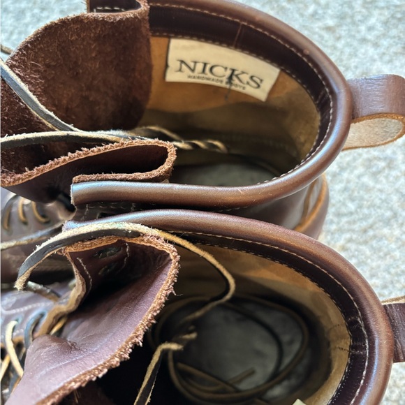 Nick’s Classic Falcon Dark Brown Leather Men's Boots - Picture 6 of 8